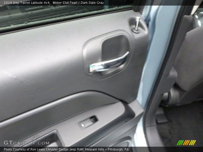 Winter Chill Pearl / Dark Slate Gray 2014 Jeep Patriot Latitude 4x4