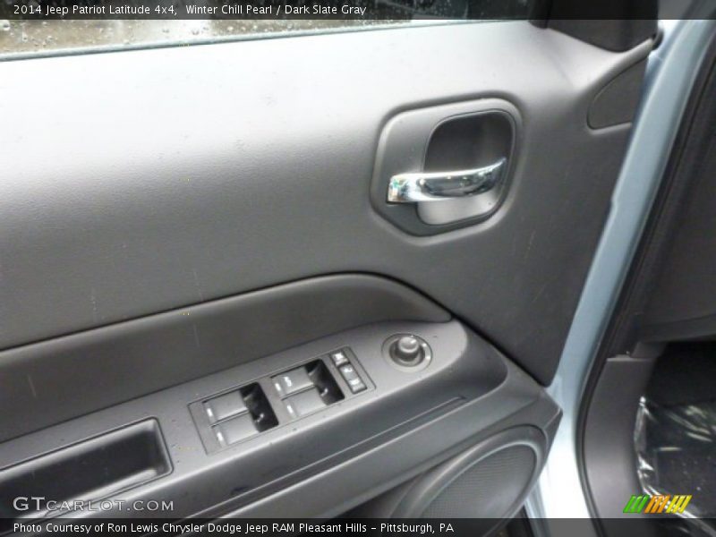 Winter Chill Pearl / Dark Slate Gray 2014 Jeep Patriot Latitude 4x4