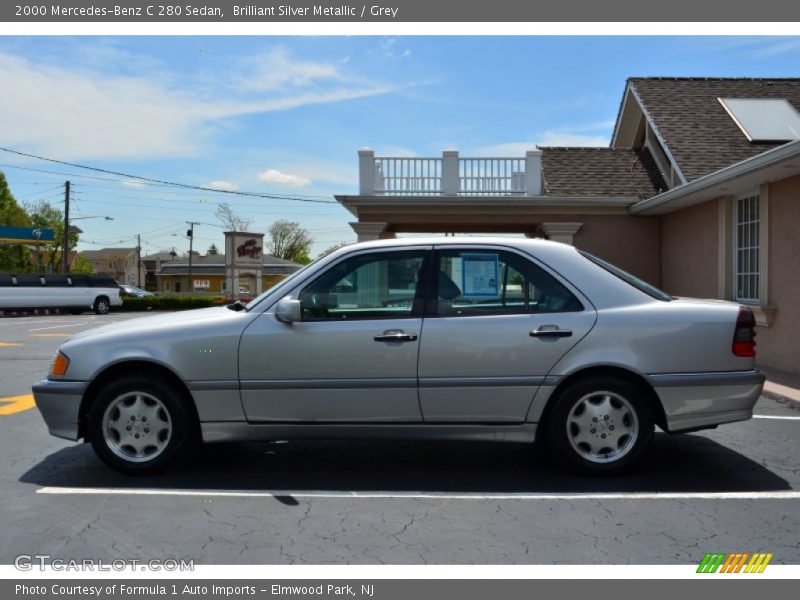 Brilliant Silver Metallic / Grey 2000 Mercedes-Benz C 280 Sedan