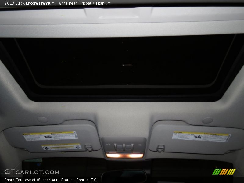 White Pearl Tricoat / Titanium 2013 Buick Encore Premium
