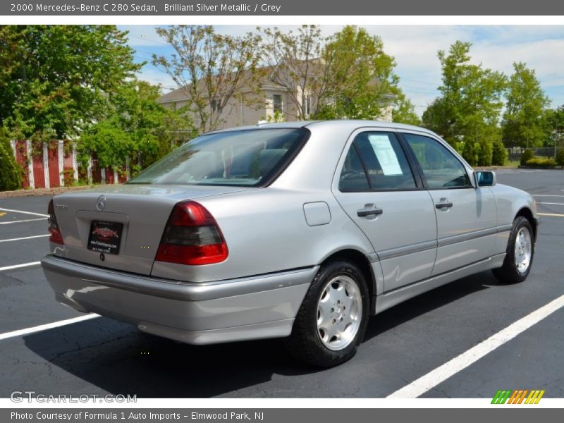 Brilliant Silver Metallic / Grey 2000 Mercedes-Benz C 280 Sedan