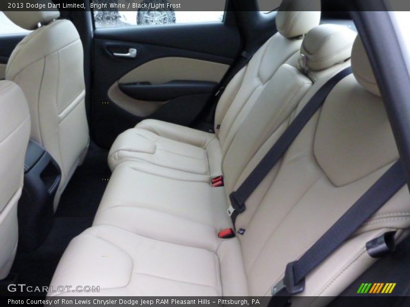 Bright White / Black/Light Frost 2013 Dodge Dart Limited