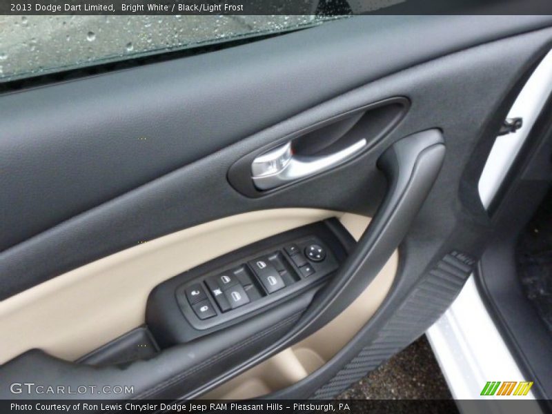 Bright White / Black/Light Frost 2013 Dodge Dart Limited