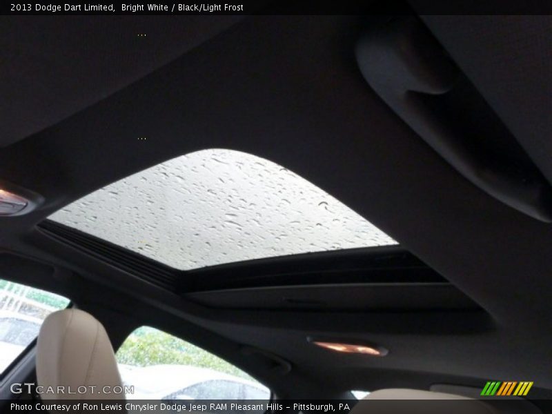 Bright White / Black/Light Frost 2013 Dodge Dart Limited