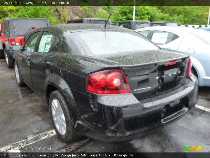 Black / Black 2013 Dodge Avenger SE V6
