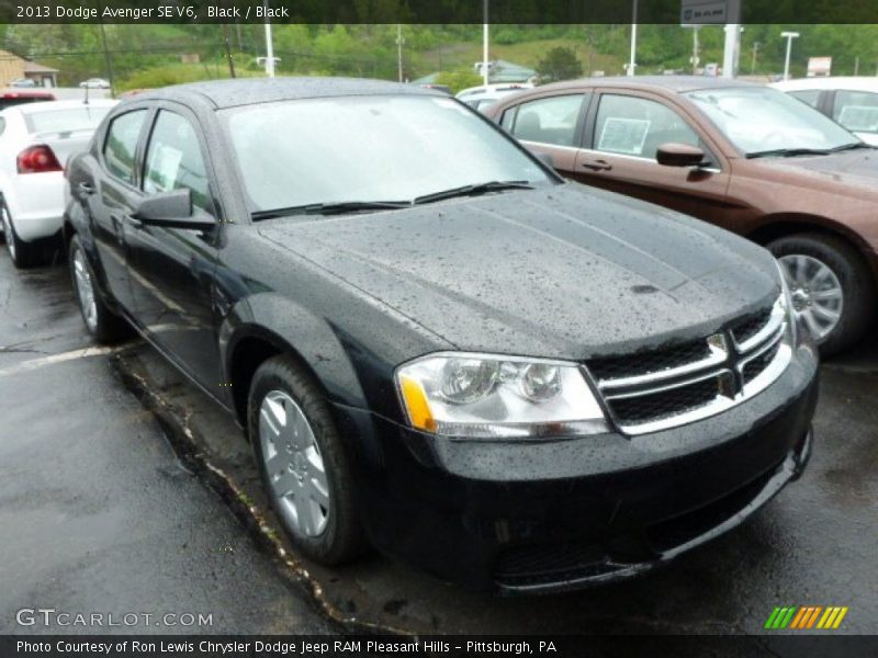 Black / Black 2013 Dodge Avenger SE V6