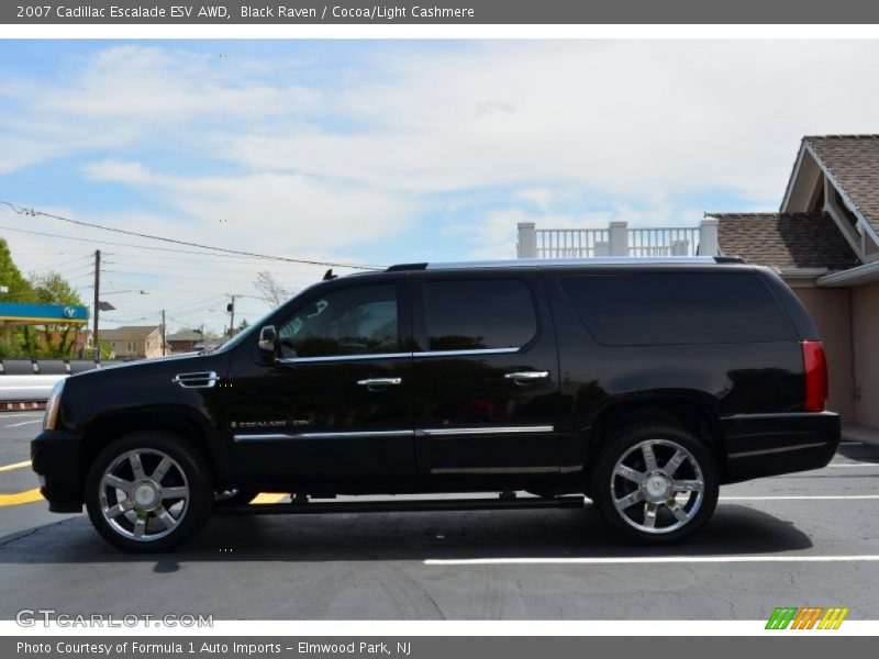 Black Raven / Cocoa/Light Cashmere 2007 Cadillac Escalade ESV AWD