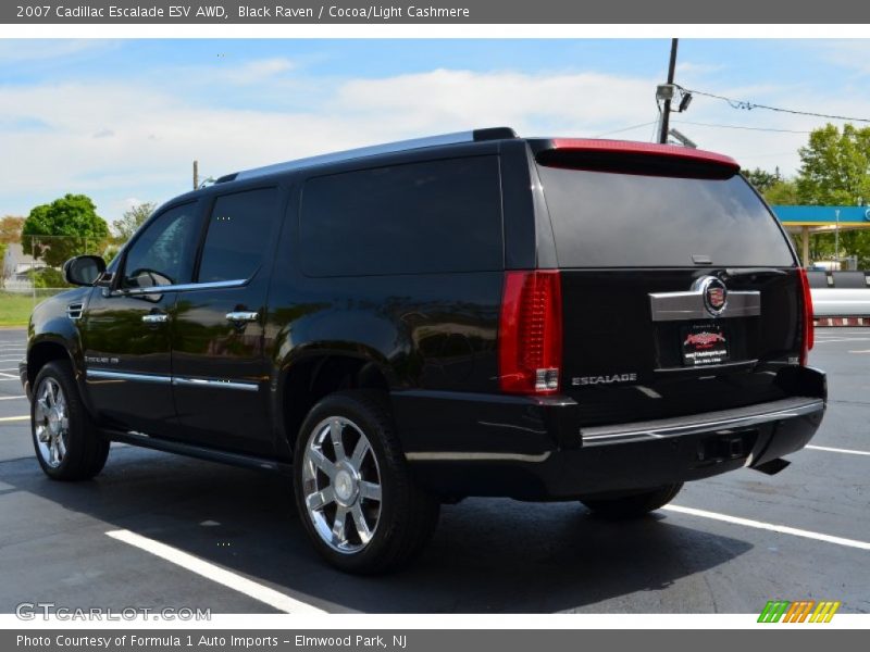 Black Raven / Cocoa/Light Cashmere 2007 Cadillac Escalade ESV AWD