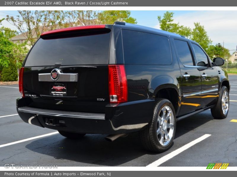 Black Raven / Cocoa/Light Cashmere 2007 Cadillac Escalade ESV AWD