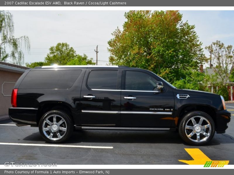 Black Raven / Cocoa/Light Cashmere 2007 Cadillac Escalade ESV AWD