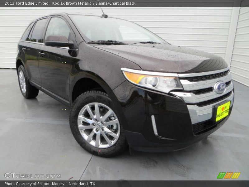 Kodiak Brown Metallic / Sienna/Charcoal Black 2013 Ford Edge Limited