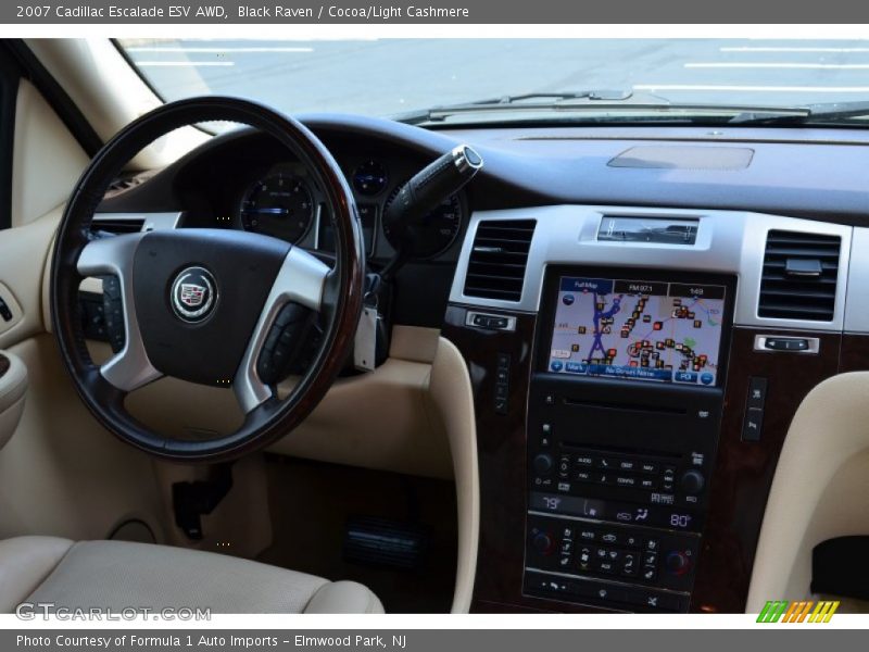 Black Raven / Cocoa/Light Cashmere 2007 Cadillac Escalade ESV AWD