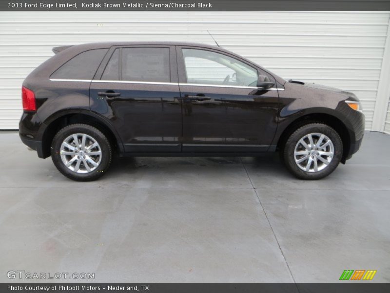 Kodiak Brown Metallic / Sienna/Charcoal Black 2013 Ford Edge Limited