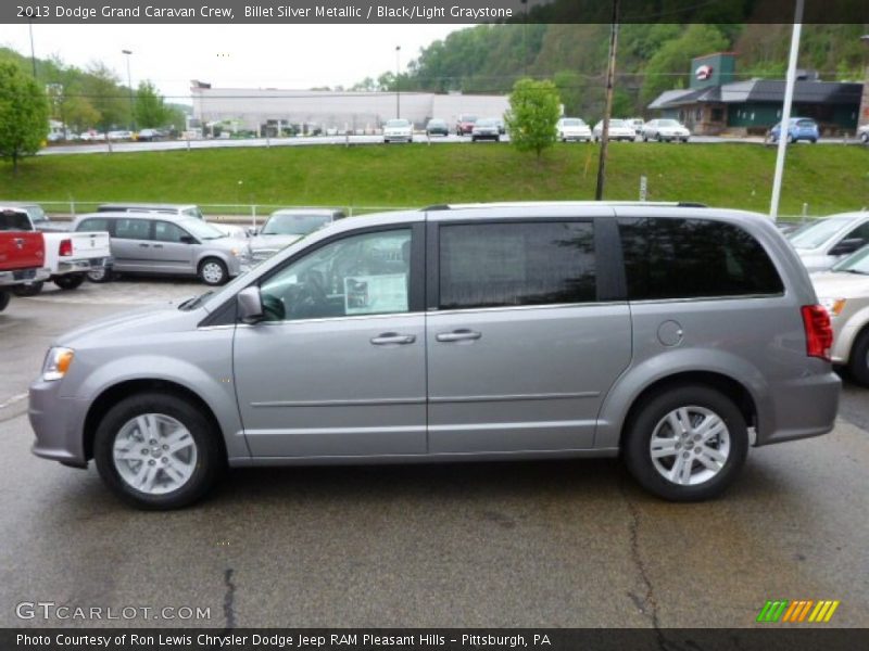 Billet Silver Metallic / Black/Light Graystone 2013 Dodge Grand Caravan Crew