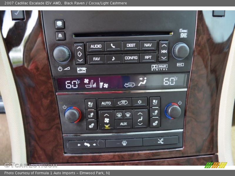 Black Raven / Cocoa/Light Cashmere 2007 Cadillac Escalade ESV AWD