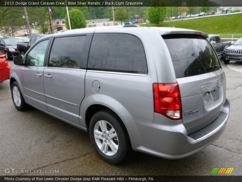 Billet Silver Metallic / Black/Light Graystone 2013 Dodge Grand Caravan Crew