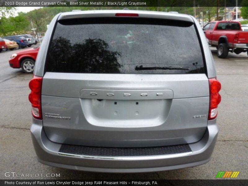 Billet Silver Metallic / Black/Light Graystone 2013 Dodge Grand Caravan Crew