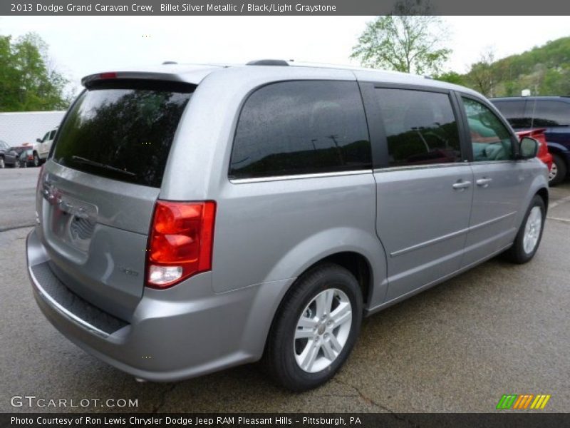 Billet Silver Metallic / Black/Light Graystone 2013 Dodge Grand Caravan Crew