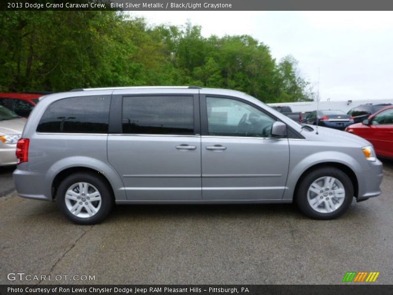 Billet Silver Metallic / Black/Light Graystone 2013 Dodge Grand Caravan Crew