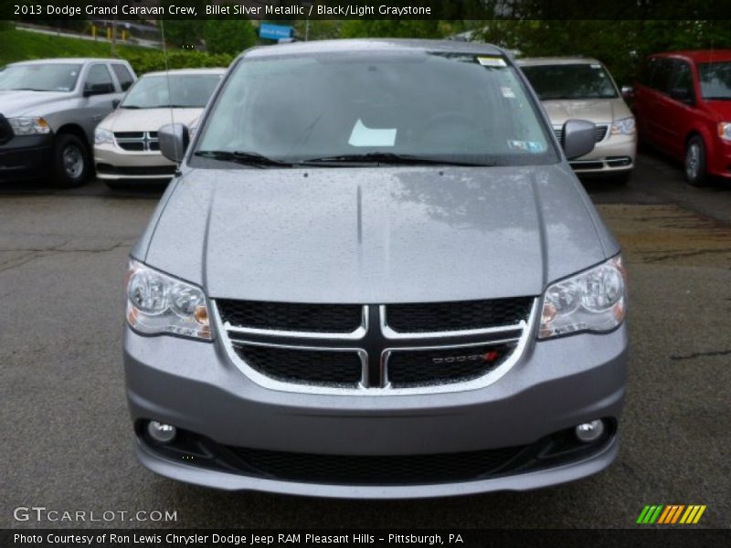 Billet Silver Metallic / Black/Light Graystone 2013 Dodge Grand Caravan Crew