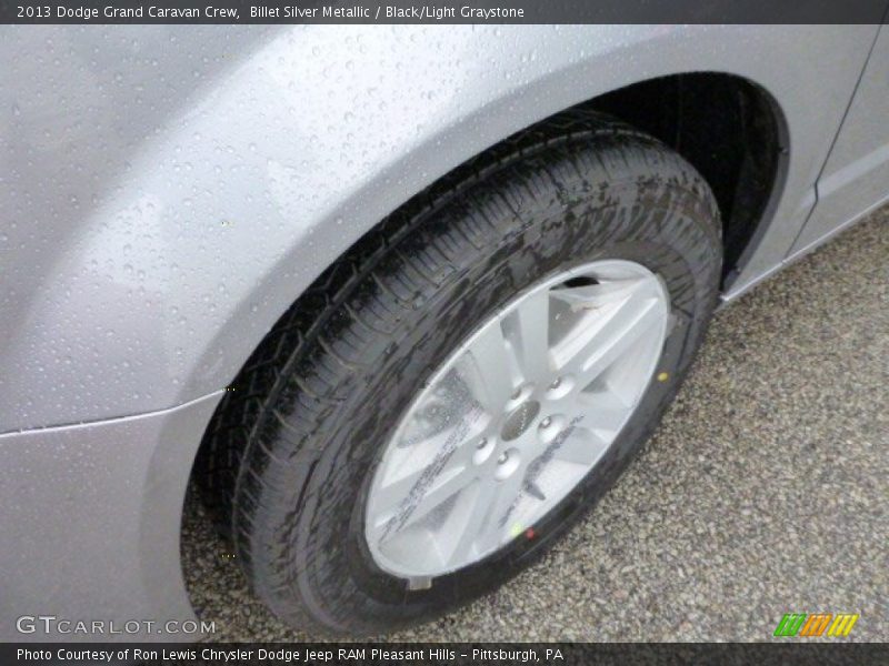 Billet Silver Metallic / Black/Light Graystone 2013 Dodge Grand Caravan Crew