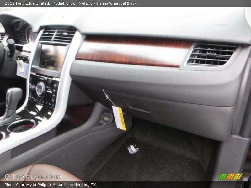 Kodiak Brown Metallic / Sienna/Charcoal Black 2013 Ford Edge Limited
