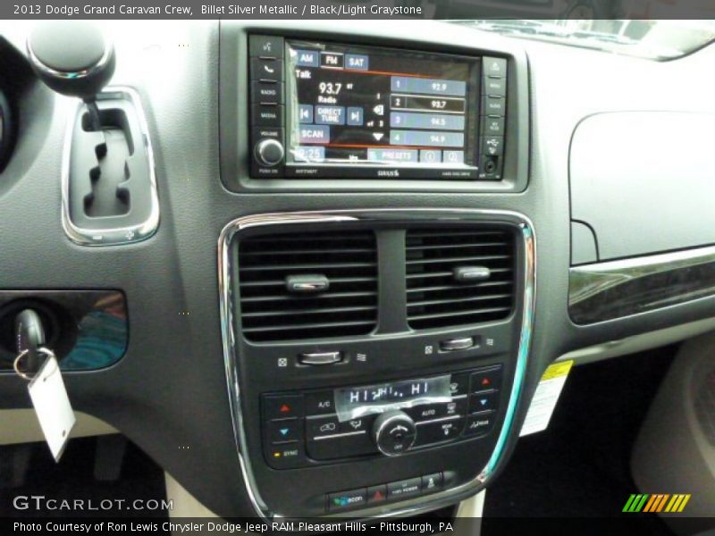 Billet Silver Metallic / Black/Light Graystone 2013 Dodge Grand Caravan Crew