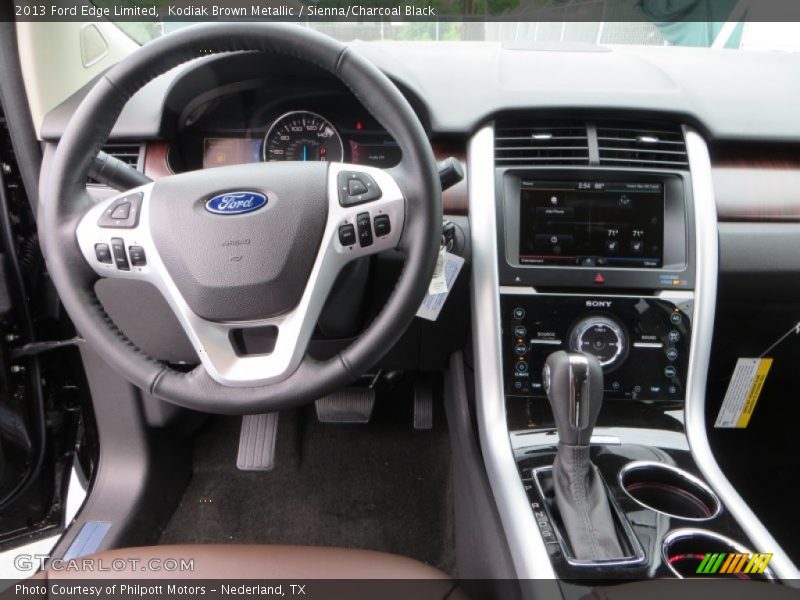 Kodiak Brown Metallic / Sienna/Charcoal Black 2013 Ford Edge Limited