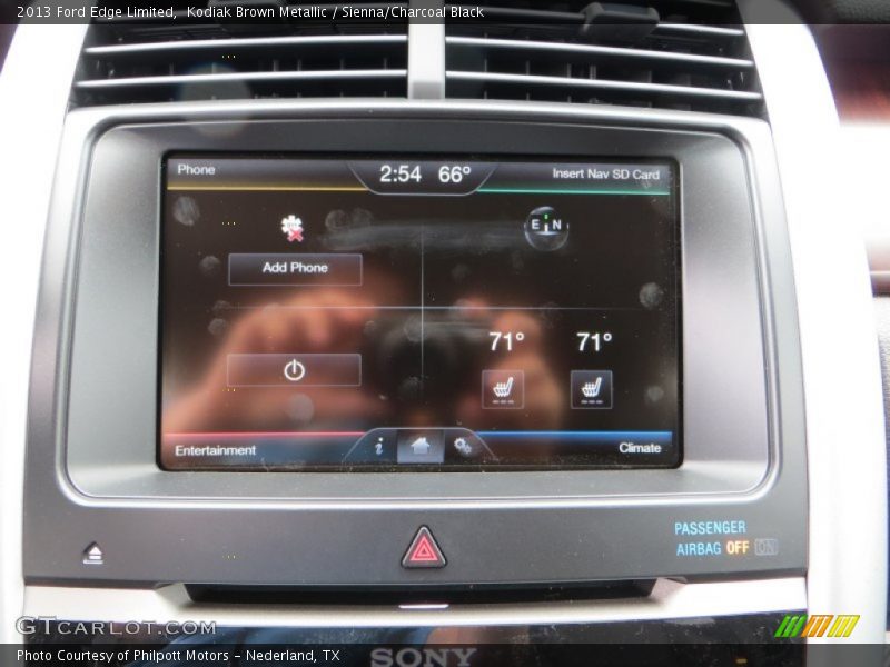 Kodiak Brown Metallic / Sienna/Charcoal Black 2013 Ford Edge Limited