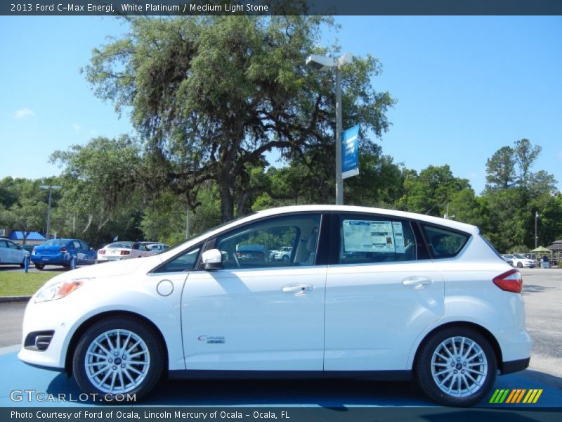 White Platinum / Medium Light Stone 2013 Ford C-Max Energi