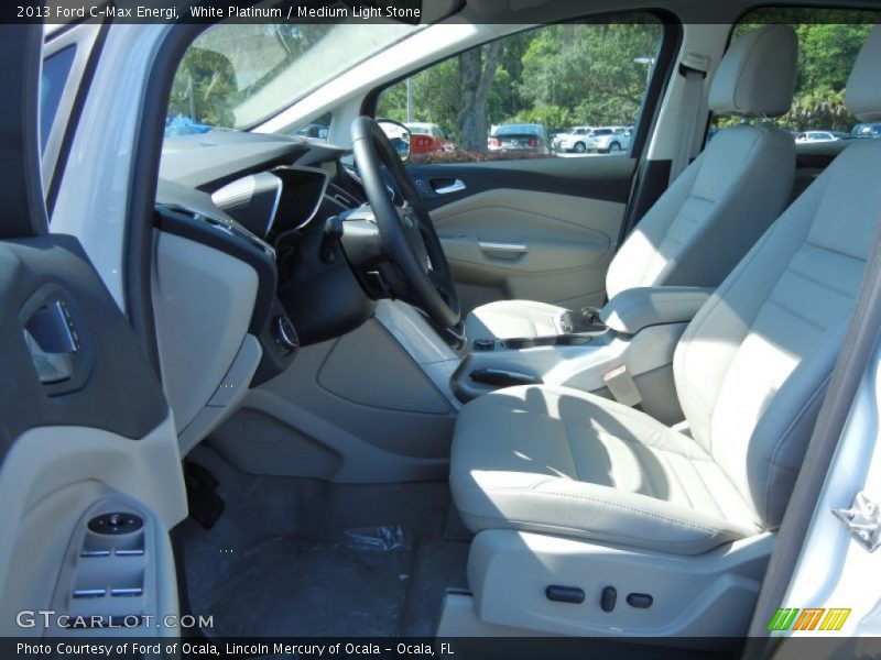 White Platinum / Medium Light Stone 2013 Ford C-Max Energi