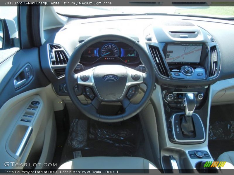 White Platinum / Medium Light Stone 2013 Ford C-Max Energi