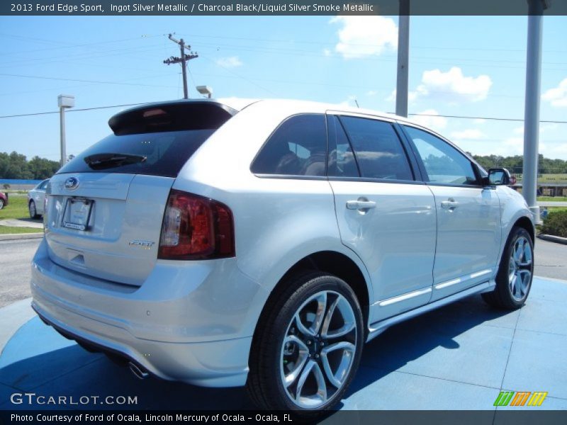 Ingot Silver Metallic / Charcoal Black/Liquid Silver Smoke Metallic 2013 Ford Edge Sport