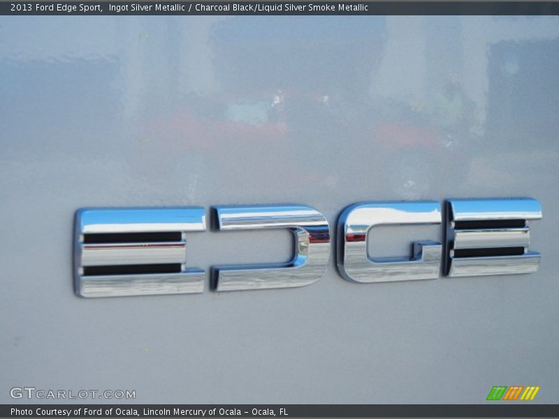 Ingot Silver Metallic / Charcoal Black/Liquid Silver Smoke Metallic 2013 Ford Edge Sport
