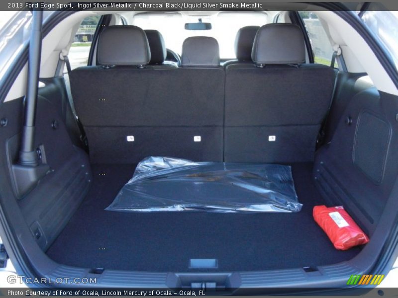 Ingot Silver Metallic / Charcoal Black/Liquid Silver Smoke Metallic 2013 Ford Edge Sport
