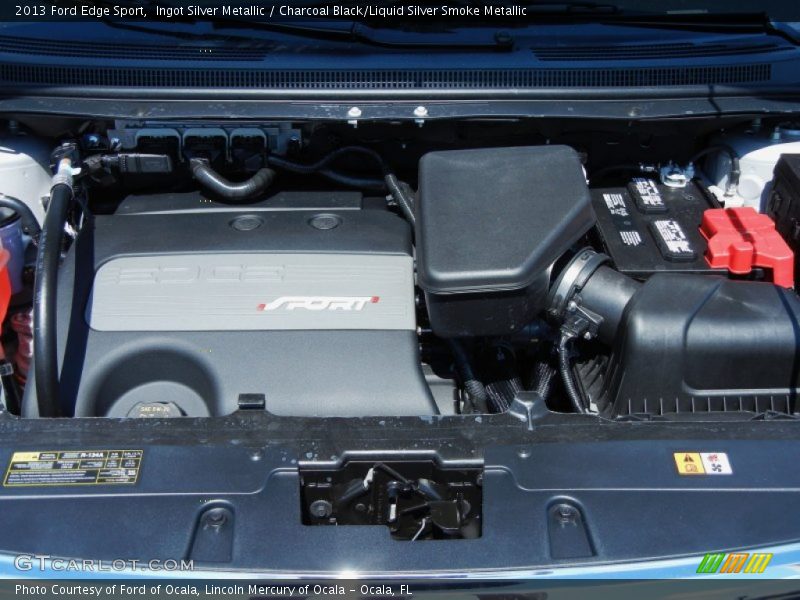 Ingot Silver Metallic / Charcoal Black/Liquid Silver Smoke Metallic 2013 Ford Edge Sport