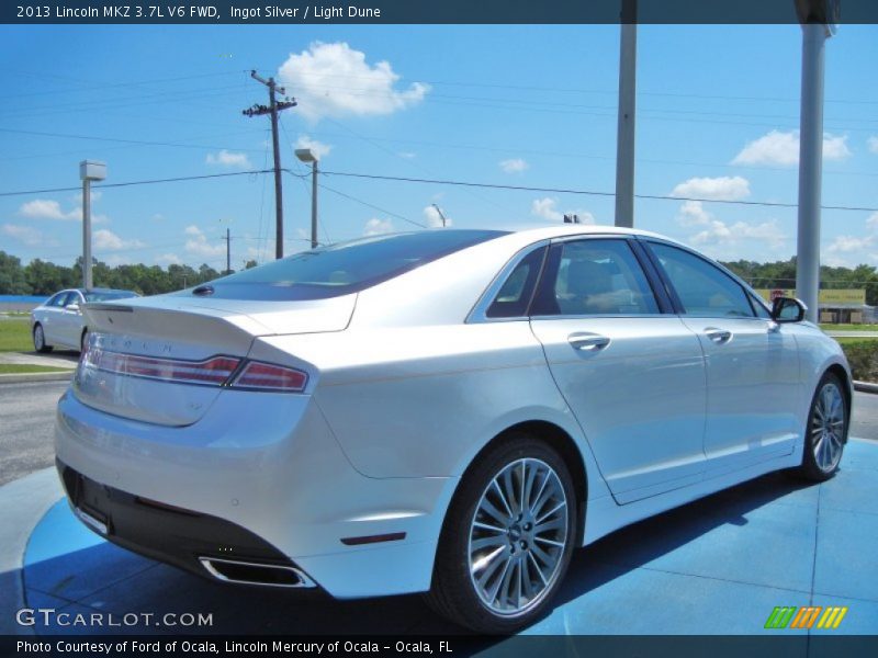 Ingot Silver / Light Dune 2013 Lincoln MKZ 3.7L V6 FWD