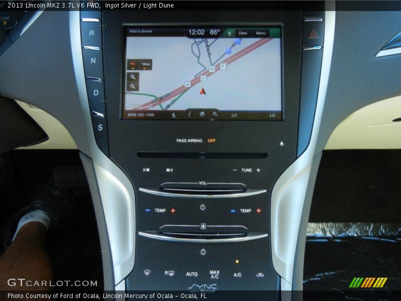 Navigation of 2013 MKZ 3.7L V6 FWD