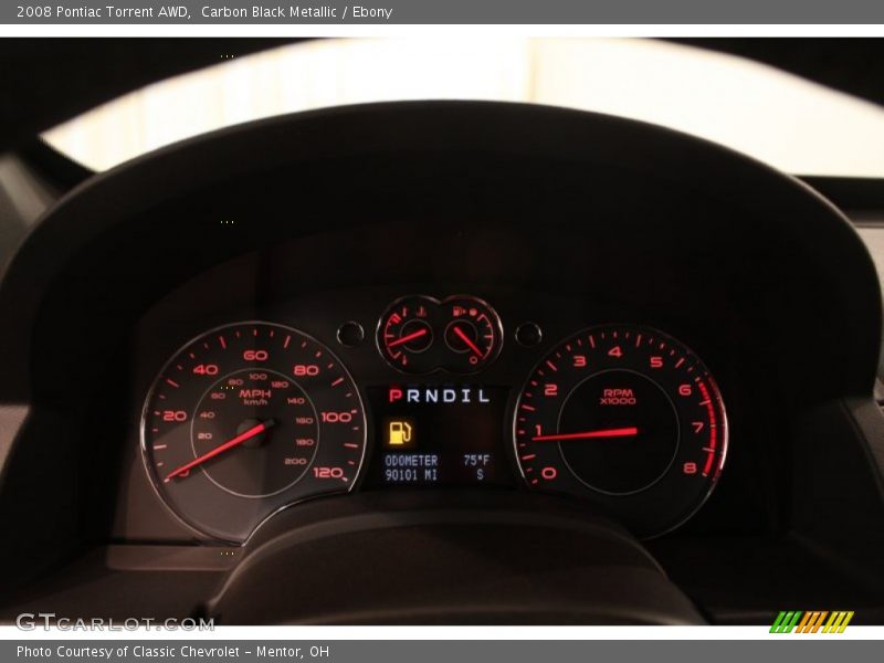 Carbon Black Metallic / Ebony 2008 Pontiac Torrent AWD