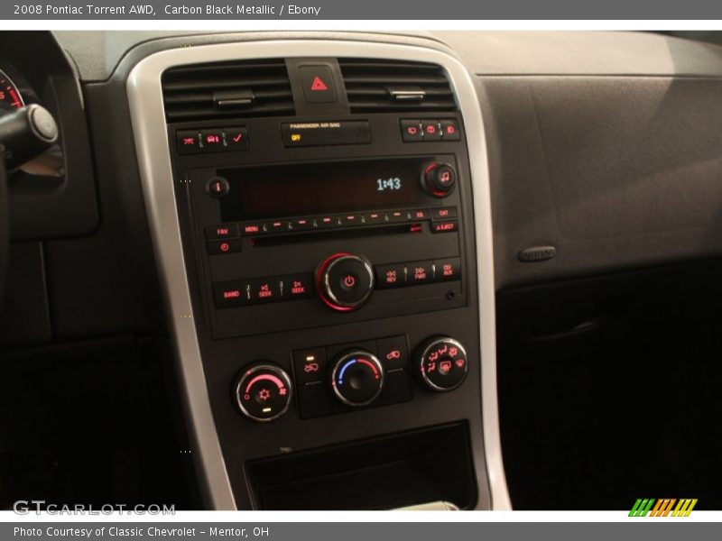 Carbon Black Metallic / Ebony 2008 Pontiac Torrent AWD