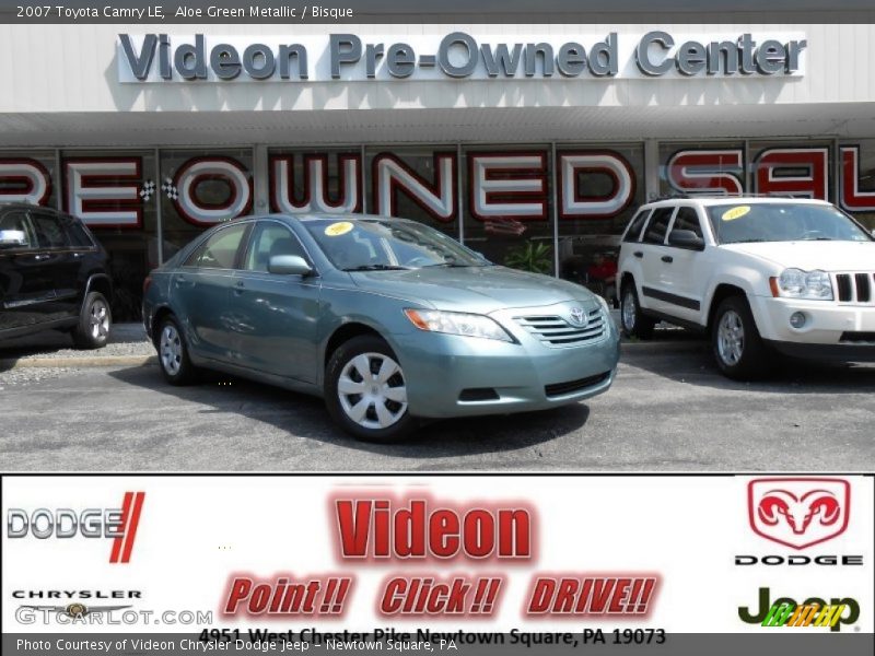 Aloe Green Metallic / Bisque 2007 Toyota Camry LE