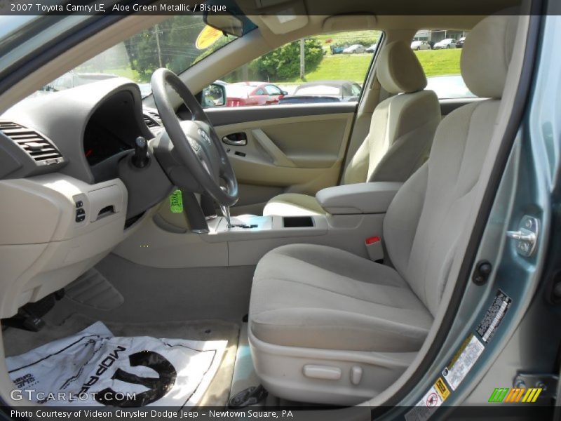 Aloe Green Metallic / Bisque 2007 Toyota Camry LE