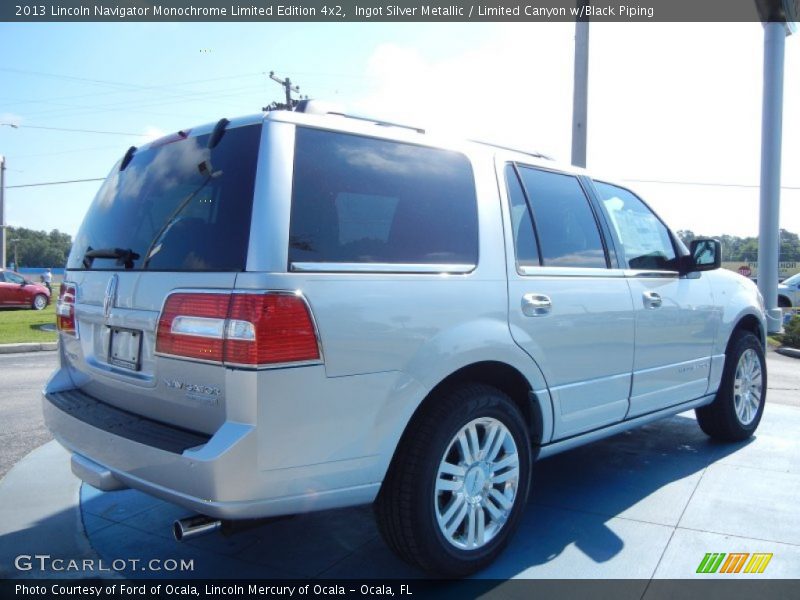 Ingot Silver Metallic / Limited Canyon w/Black Piping 2013 Lincoln Navigator Monochrome Limited Edition 4x2