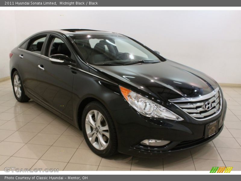 Midnight Black / Black 2011 Hyundai Sonata Limited