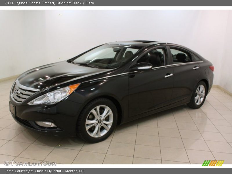 Midnight Black / Black 2011 Hyundai Sonata Limited