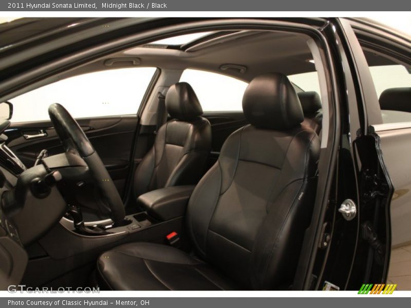 Midnight Black / Black 2011 Hyundai Sonata Limited
