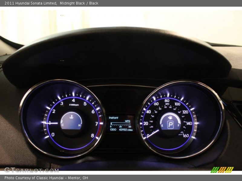 Midnight Black / Black 2011 Hyundai Sonata Limited