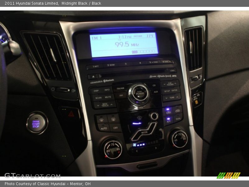 Midnight Black / Black 2011 Hyundai Sonata Limited