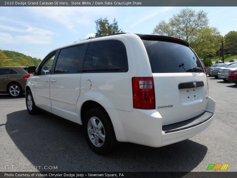 Stone White / Dark Slate Gray/Light Shale 2010 Dodge Grand Caravan SE Hero