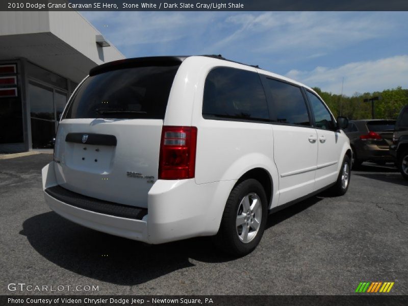 Stone White / Dark Slate Gray/Light Shale 2010 Dodge Grand Caravan SE Hero